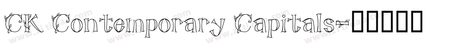 CK Contemporary Capitals字体转换